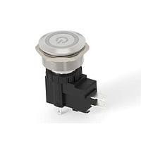 Alcoswitch - TE Connectivity 2-2364702-4 ປຸ່ມກົດສະຫນອງ AVH25 FLT SS LK R+P R&G 24V16A