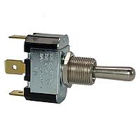 Carling Technologies 2FA53-73/TABS ສະຫນັບສະຫນູນ Toggle Switch 1-pole, ON - None - OFF, 10A/15A 250VAC/125VAC 3/4 HP, ບໍ່ມີແສງສະຫວ່າງ Bat Style Toggle Switch ກັບ .250 Tab (Q.C.)