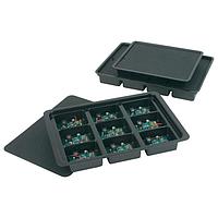 Protektive Pak 39201 ຖານວາງອຸປະກອນ KITTING TRAY, 14-1/2x10-1/8x1-7/8 9 CELL 3-1/2x2-3/4x1-1/4