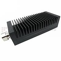 Fairview SA3D200-30 30 dB Fixed Attenuator 7/16 Male To 7/16 Female Up To 3 GHz Rated To 200 Watts With Black Aluminum Heatsink Body