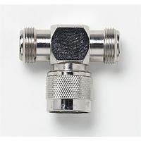 Pomona Electronics 73044 ຕົວແປງ RF - ຕົວແປງ Tee N, ປະເພດ T, ຈໍາເລັງ-JACK-PLUG-JACK
