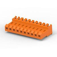 AMP Connectors - TE Connectivity 4-641168-0 ການປະກອບ Receptacle 10P MTA156 ASSY 18AWG ORA LF