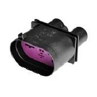 Aptiv F353200 ຕົວເຊື່ອມຕໍ່ 4W ເຮືອນຕົວຜູ້ ສີດໍາ