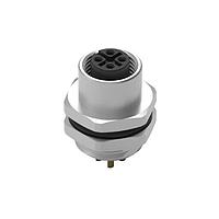 Wurth Elektronik 643060100604 ຮອບຮອງ WRCIRC M12 ການສະຫນອງສະກຣູ ລະຫັດ A ຖົງບິນບັນດາລະບົບການບຸກເຕີ ມະເຕວດກັບກະແຜ່ນຫຼັງ PG9 ຕໍ່ຕົວຍິງ, ຂະໜາດຂອງຂະໜາດ 4