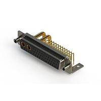 EDAC 630-43W2250-3NE ຕູ້ຕິດຕໍ່ D-Sub ປະສົມມຸມຂວາ ຕູ້ຕິດຕໍ່ພະລັງງານ Combo D-Sub