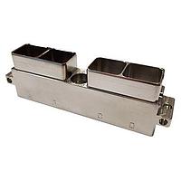 Amphenol Air LB France SIM2D82KG ຕູ້ປະຕູຕິດຕໍ່ Rectangular MIL Spec Receptacle ມາດຕະຖານ 4 Modules ປົກກະຕິເຫຼືອງເຫຼືອງສີເງິນມີຄວາມສະຫງ່າ Polarization G ບໍ່ໄດ້ຕິດຕັ້ງ