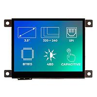 Riverdi SM-RVT35AHBFWC00 ຈໍ TFT LCD 3.5", EVE3, ເຟຣມ, CTP, ການຕິດຕໍ່ອາກາດ