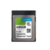 Swissbit SFCE240GW1EB4TO-I-6F-111-STD ບັດ CFexpress ອຸດສາຫະກຳ CFexpress Card, G-20, 240 GB, 3D TLC Flash, -40C ຫາ +85C