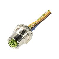 HARTING 21433692801 ເສັ້ນສາຍອ່ານຄ່າ Sensor / ເສັ້ນສາຍອ່ານຄ່າ Actuator M12-PFT-CRIMP-8P-YCOD-F-SHLD-0.3