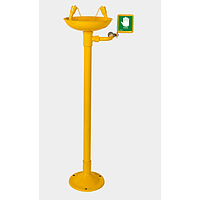 Labnori SS3003Y Pedestal Mounted Eyewash ດ້ວຍການເຄືອບ Epoxy