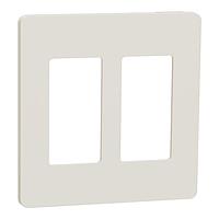 Square D SQWP141002LA ກະແຈປົກຄຸມ 2 GANG SCREWLESS MATTE WALL PLATE LA
