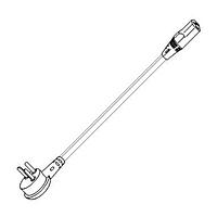 Volex 2115H 10 C3 ສາຍພະລັງ AC H05VVF3G 2.5M ອິສຣາເອວ ສີດຳ