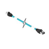 Molex 1201080442 Cat 5e ENET MMJ RJ45/RJ45 45M ສີຟ້າ TPE