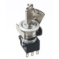 IDEC LB6MK-21ST5B ສະຫນັບສະຫນູນ Keylock LB 16mm ການເລືອກກຸ່ມປຸ່ມ SPDT B