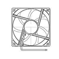 Sunon EE92251B1-000U-G99 ພັງລົມ Axial Axial, 92x92x25mm, 12VDC, 51.5CFM, 0.15"H2O, 3x ສາຍ, ການເລີ່ມຕົ້ນອັດຕະໂນມັດ, Tach