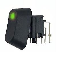 Well Buying RC001L-NS1AAAQUGXX ສະຫນັບສະຫນູນ Rocker Switches ROCKER SWITCH SPDT ULTRA GREEN LED