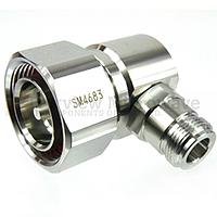 Fairview Microwave SM4683 RA N Female to 7/16 DIN Male Adapter (4 Ghz)