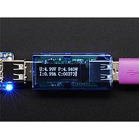 Adafruit 2690 ເຄື່ອງມວນກວດກະວີແລະແຮງດັນໄຟຟ້າ ເຄື່ອງມວນກວດແຮງດັນໄຟຟ້າ USB ມີຈໍ OLED