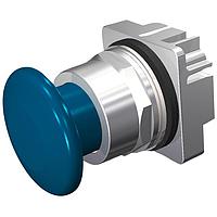 SIEMENS 52PM9W5 ປຸ່ມກົດຮູບເຫຼືອມ, MOM, ສີຟ້າ, 1 3/4" ພລາສຕິກ, 2POS