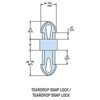 Heyco 10494F ຊ່ອງຫຼຽງມາດຕະຖານ HSP-MDLS-2-03M V-0 ທຳມະຊາດ