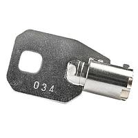 NKK Switches AT4152-034 ກະແຈທູບູລາຣ໌ Key TUBULAR KEY #034 FOR CKL KEYLOCKS