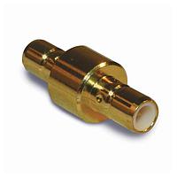 Amphenol RF 142244 ຕົວແປ RF - ໃນຊຸດ SMB JACK TO JACK ADAPTER ທອງ