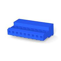 AMP Connectors - TE Connectivity 3-640442-9 ຮູງຮັບ Receptacle 9P 26AWG TIN CLSD W/O TAB W/BLUE STRPE