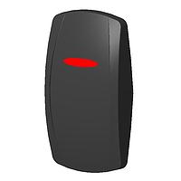 Carling Technologies VVGMC00-000 ອັກຊວເອດ V-Series Rocker Only Black Contura V Rocker, ມີເລນສສີແດງ