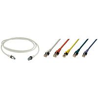 HARTING 09488686570050 ສາຍສະເພາະ Cat 5e RJ Industrial RJ45 DualBoot Patch, Cat5e FRNC ແດງ 5.0m