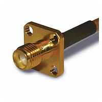 Amphenol RF 132121 ຕົວເຊື່ອມ SMA PANEL CRIMP JACK LMR100/RG316 4 ຮອນ