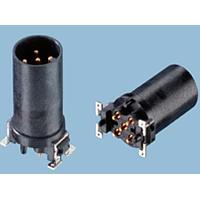 ERNI - TE Connectivity 374947-E ອິນເຊີດ M12 ຜູ້ຊາຍ, B CODE, 5P, 17MM SMT