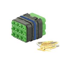 Eaton Souriau-Sunbank 8MQ2M1220PAE ຕູ້ເຊື່ອມຕໍ່ແບບມົດູລ - ໂມດູນ Push Pull MQuick, ປິດກັນນ້ຳ, ມີຕິດຕໍ່ປະກອບຊາຍ