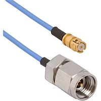 Amphenol SV Microwave 7012-1286 ການປະກອບສາຍ RF SMP F - 2.92mm M C/A ສໍາລັບ .047 Cbl OAL 24"