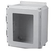 Hammond Manufacturing PJU864W ປົກປ້ອງປ່ອງຫນ້າຕ່າງ N4X ປົກປ້ອງປະຕູສະກຣູວມີເຕີຟ - 8 x 6 x 4 - ໄຟເບີກລາສ