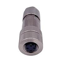 NorComp 858FA04-203RCS1 ຕິດຕັ້ງພາຍໃນພາຍໃນພາຍໃນ IP67 ຜູ້ຍິງ M12 ຕິດຕັ້ງພາຍໃນພາຍໃນພາຍໃນວົງກົງ 4 ຕຳແໜ່ງ