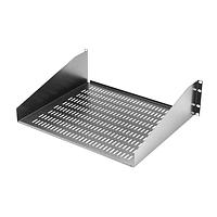 Bud Industries SA-1753-MG ເຊຟວິ່ງເປີດ Open Rack Shelf RELAY RACK SHELF-19X20_VENT