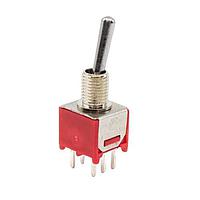 E-Switch 200MDP1T1B1M2QE ສະຫນັບສະຫນູນ Toggle 3A 120VAC / 28VDC On-None-On PC Mnt