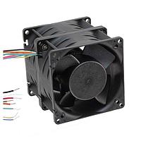 Delta Electronics, Inc. GFC0812DW-SM00B7P ພັງລົມ Axial DC Tubeaxial, 3-ຟເວີສ, 80x80x80mm, 12VDC, 4.17mmAq, 4x ສາຍ, Tach/PWM