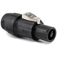 Io Audio Technologies IO-SL4FC ຕົວເຊື່ອມລະຫວ່າງລະບົບລະບົບລະບົບ, Speakerlatch, ຕິດຕັ້ງສາຍ, ຜູ້ຍິງ, 4-ຂາ, 16A RMS / 250VAC, ສີດຳ