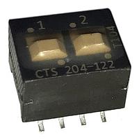 CTS Electronic Components 204-122ST ສະຫຼັບ DIP 2 ສ່ວນສະຫຼັບ SPDT
