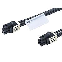 Molex 226199-1042 ການປະກອບສາຍສະແຕຣດ Micro-Fit+ F-to-Micro-Fit+ F OTS Cbl Asmy DR 150mm lgt Tin Plt 4 Ckts Black