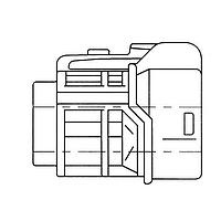 Yazaki 7123623440 ກອງຫຼັກ CONN 3P 250 LT GRY