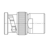 Amphenol 031-5288 ຕູ້ຕໍ່ RF Connector Twinax Straight Clamp Plug Non-Constant Impedance