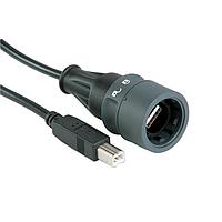 Bulgin PXP6040/A/3M00 ການປະກອບສາຍສະບັບ USB ຈາກ A ໄປ B 3M00