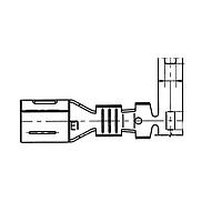 Yazaki 7116412402 ຂໍ້ຕໍ່ TERM YESC FEM 6.3MM UNSLD