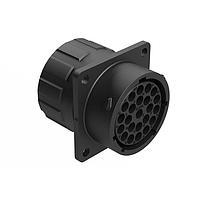 Amphenol SINE Systems RTS018N23SHEC03R ປະຕູປ່ອງ Receptacle, ຂົວສີ່ຫຼັງ, 23 ຕຳແໜ່ງ, ຍິງ, ຂະໜາດຮູບເປັນ 18, ຢາງຊິໂລຄອນ ແລະ ຝາປິດສິ່ງທີ່ມີການປົກປ້ອງສາຍແບບລະດັບບຸກຄົນ