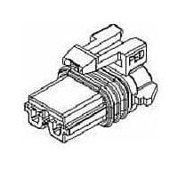 Aptiv 12191968 ຕິດຕໍ່ 2-ທາງ 2P F CONNECTOR ASSY LT GRY-280SER 30AMPS