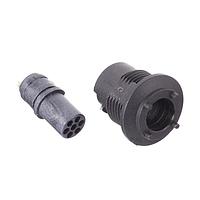 Amphenol Alden 320399 ຕົວເຊື່ອມ R Pnl Mnt Solder Cup 2 Pole 22 AWG