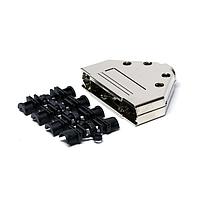 NorComp 970-037-020R121 ປົກປ້ອງການຕົກຫຼຸດ Strain Relief Backshell 37P TOP ENTRY METALIZED PLASTIC