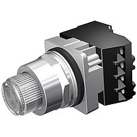 SIEMENS 52PT6HAAB ປຸ່ມກົດເພື່ອທົດສອບ PTT/ILL PB,MOM,XFMR,240V,CLR,1NO-1NC,LED